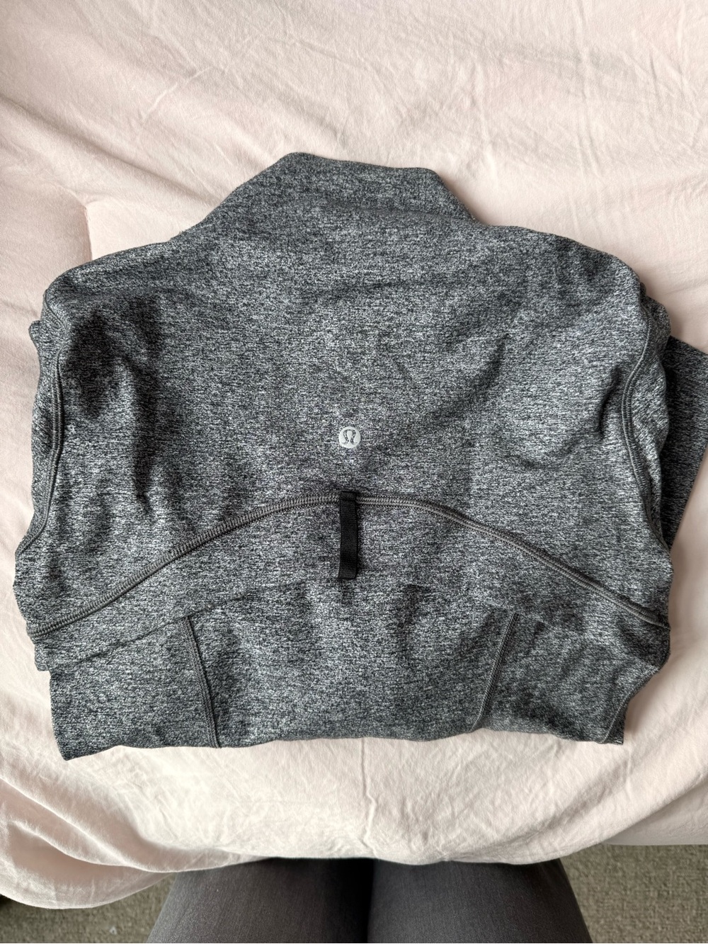 lululemon athletica Women's Heather Charcoal Scoop-Neck Sweater